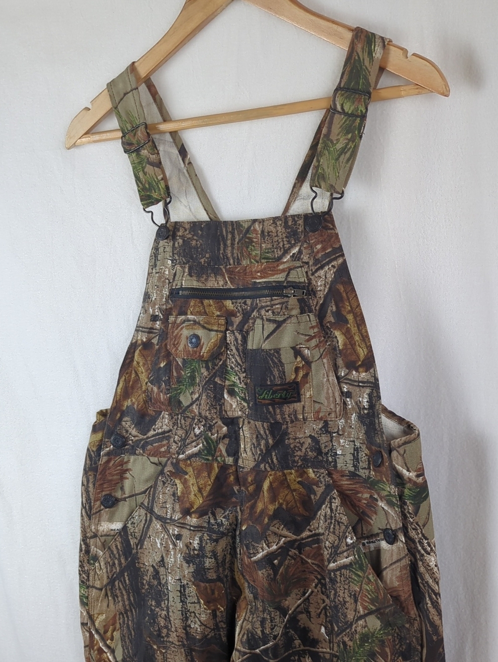 LIBERTY Vintage Boys 18 Realtree Camo Bib Overalls